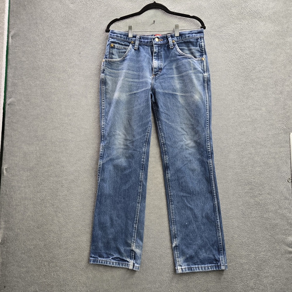 Wrangler Men Jeans 32X30 Blue Denim 1036MWZPD Performance Slim Fit 28"